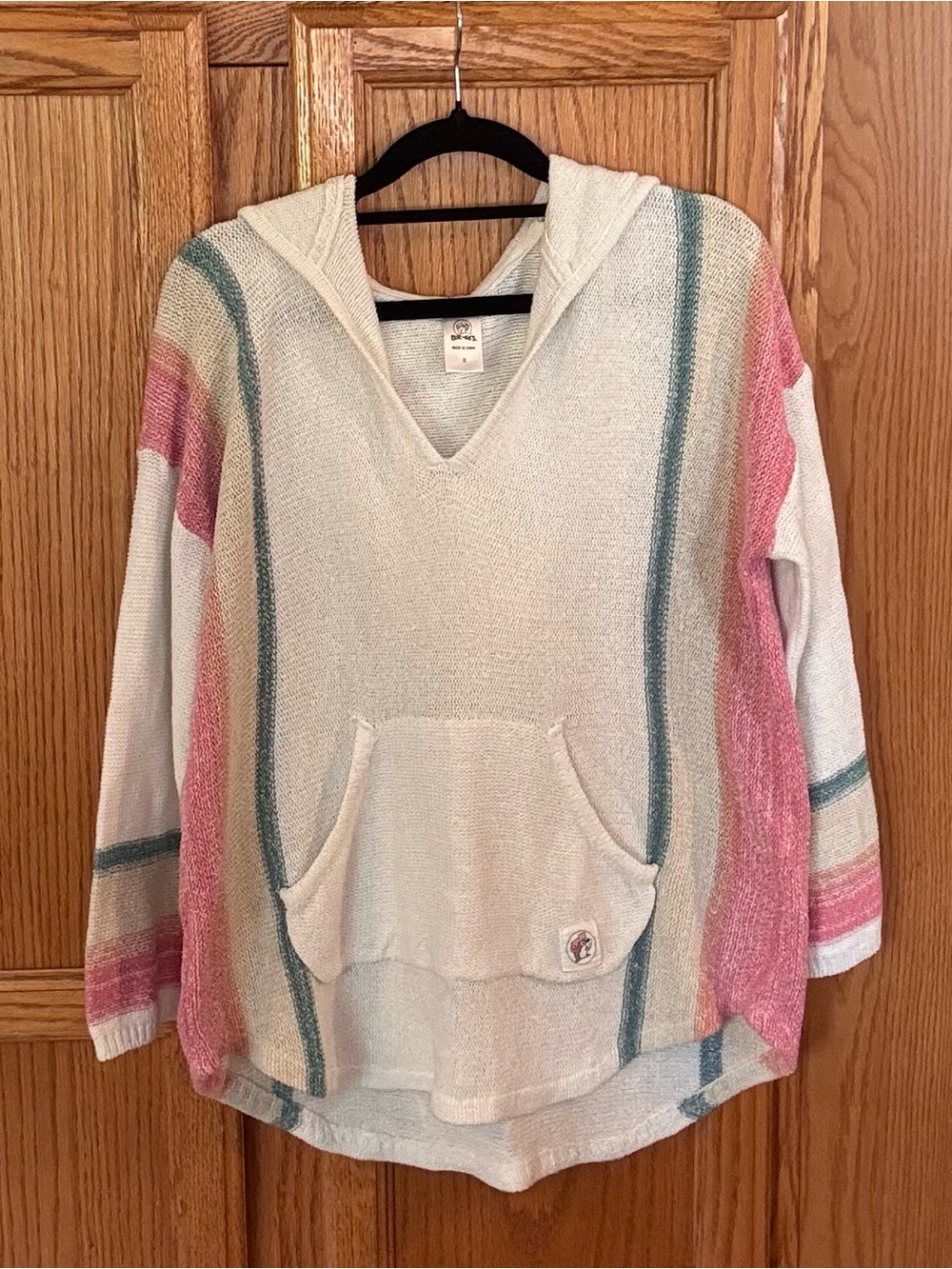 Buc-ee’s Beachy Hooded Sweater Pullover Small